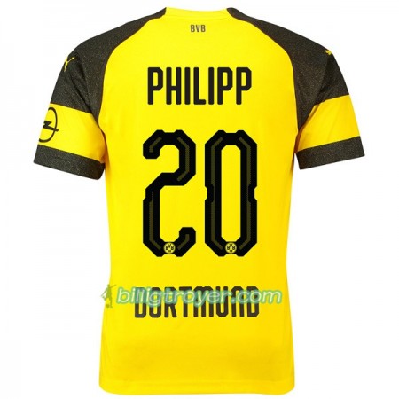 Billige Fotballdrakter Borussia Dortmund Philipp 20 Hjemmedraktsett 2018/19 Kortermet